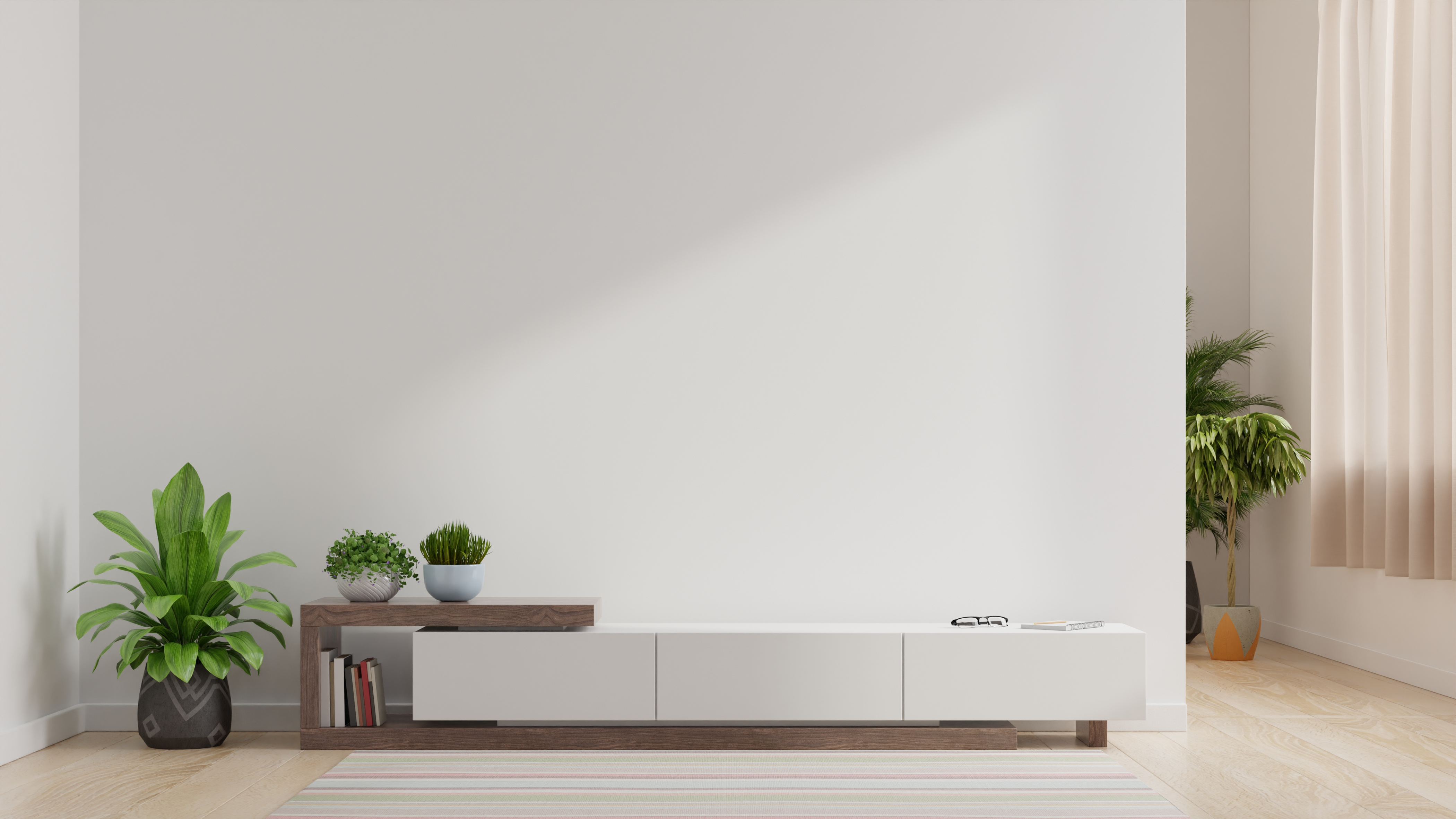 Blank Wall in a Living Room